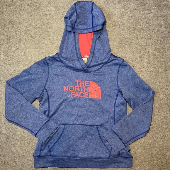 The North Face Tops - THE NORTH FACE Women's Hoodie M Heathered Blue Pink
